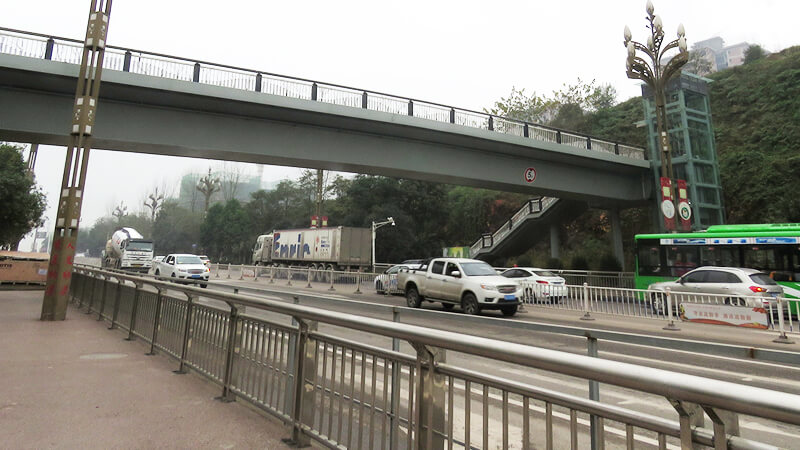 泸州蓝安大道纳溪中学天桥工程(图3)